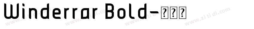 Winderrar Bold字体转换
